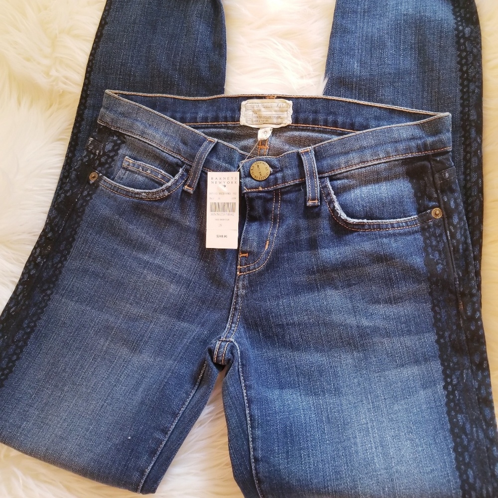 NWT* Current Elliot Tuxedo Rolled Skinny Tux Jeans - Picture 3 of 7